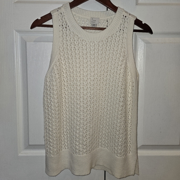 a new day Sweaters - A New Day Sleeveless Knit Sweater Top – Size M #0015